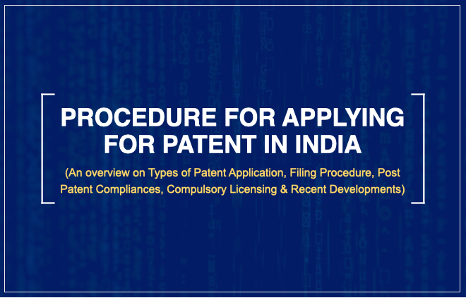 Procedure for Applying for Patent in India
