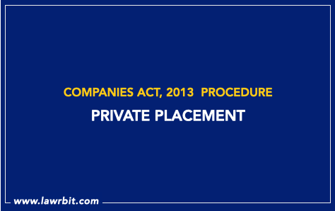 Procedure for Private Placement | Lawrbit