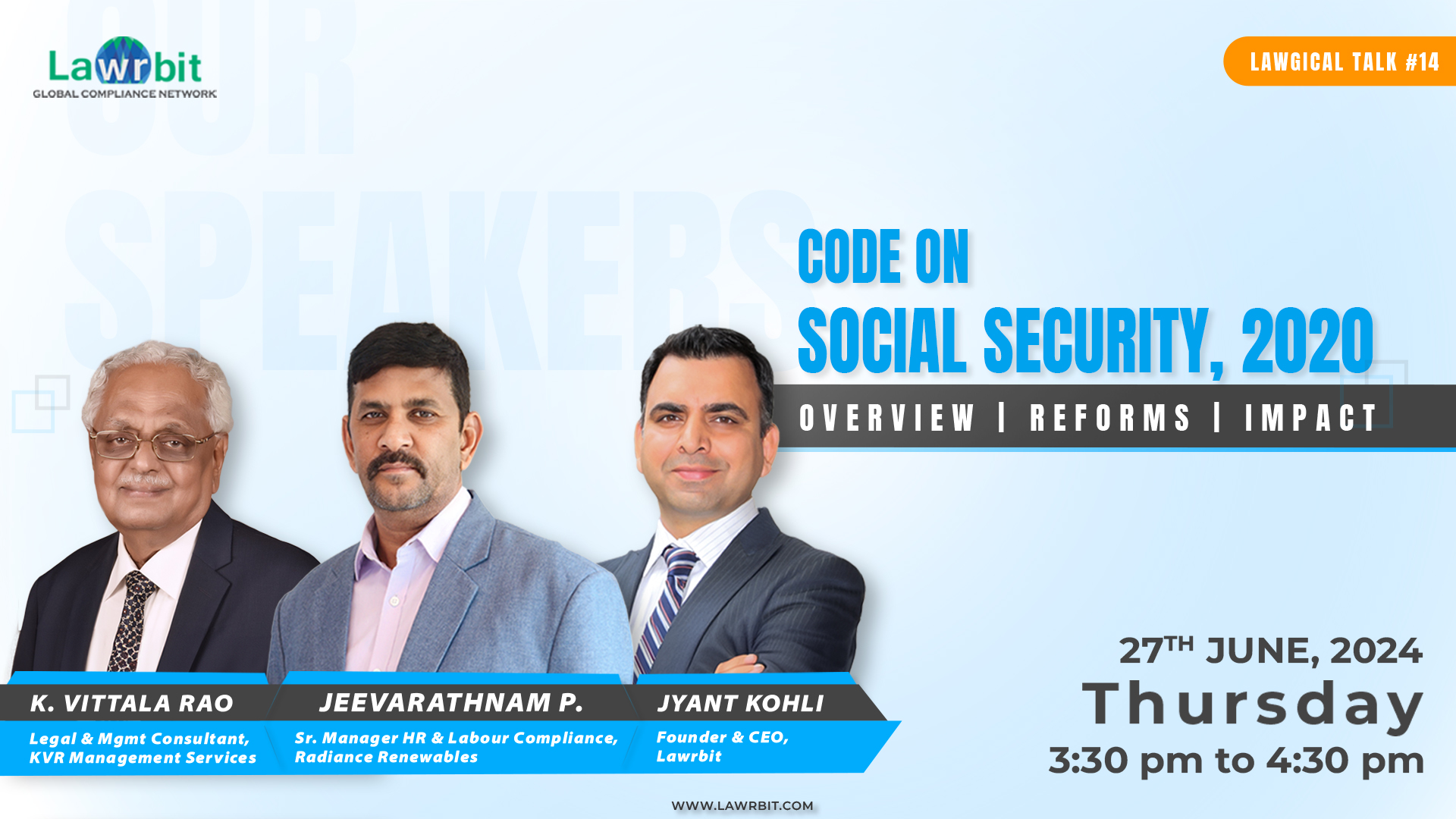 Panel Discussion with Industry Experts on Code on Social Security, 2020